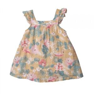 Angel dear NWT floral flamingo dress sz 5t